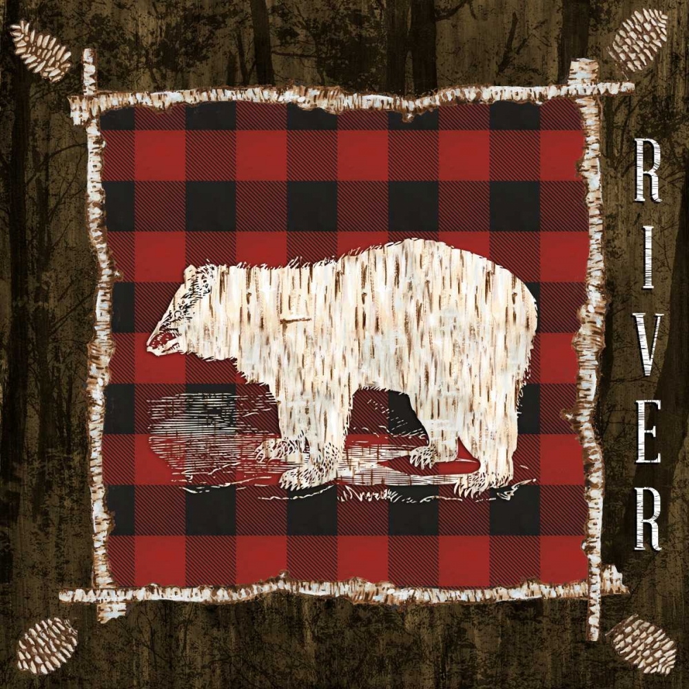 Plaid Birch Trail IV art print by Gina Ritter for $57.95 CAD