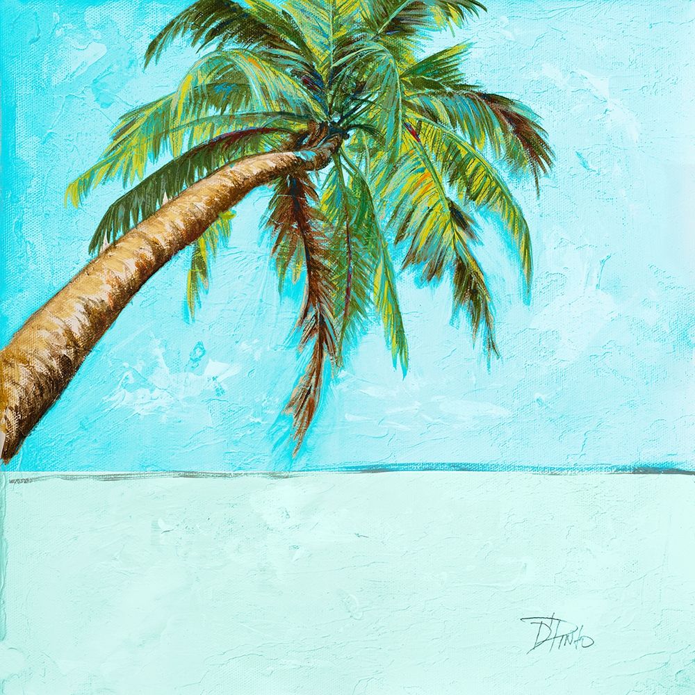 Beach Palm Blue II art print by Patricia Pinto for $57.95 CAD