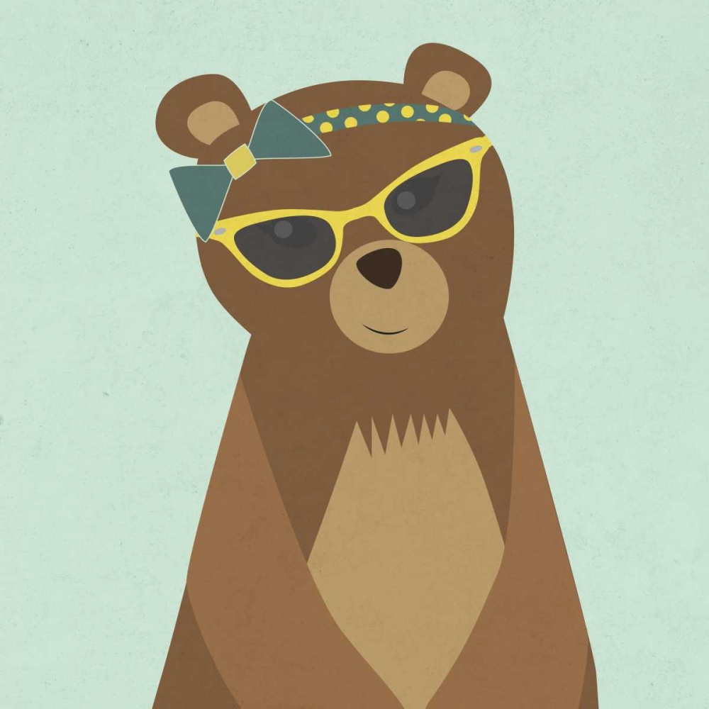Hipster Bear I art print by SD Graphics Studio for $57.95 CAD
