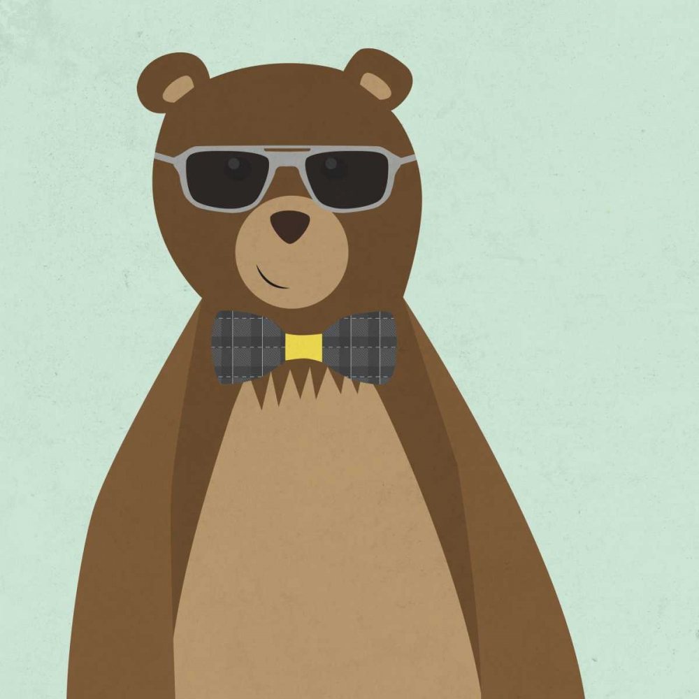 Hipster Bear II art print by SD Graphics Studio for $57.95 CAD