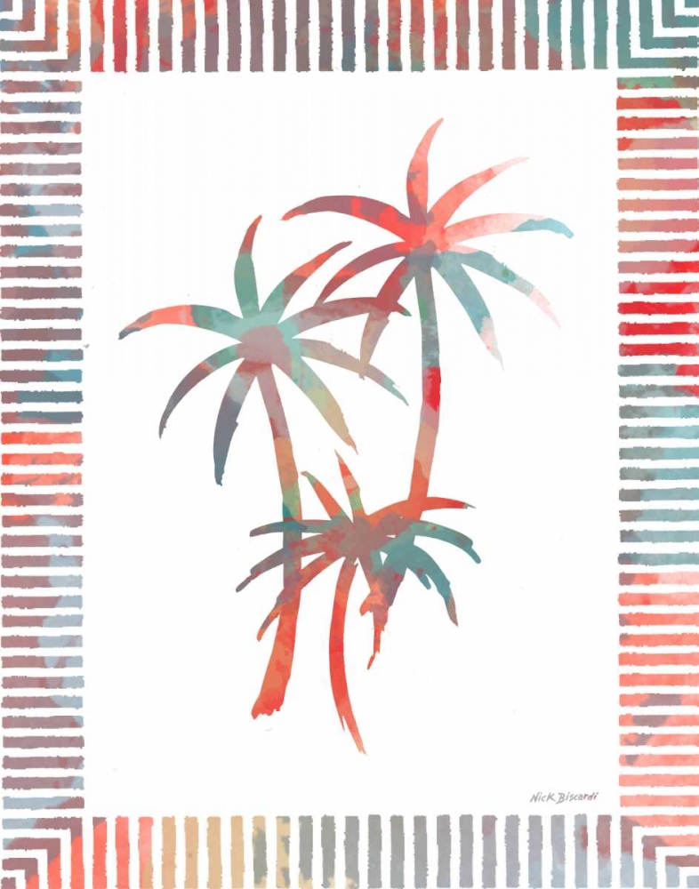 Watercolor Palms III art print by Nicholas Biscardi for $57.95 CAD