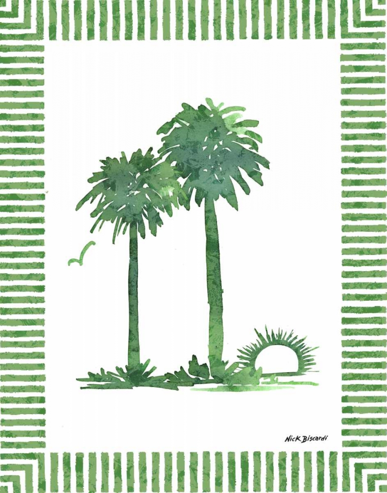 Green Palms IV art print by Nicholas Biscardi for $57.95 CAD