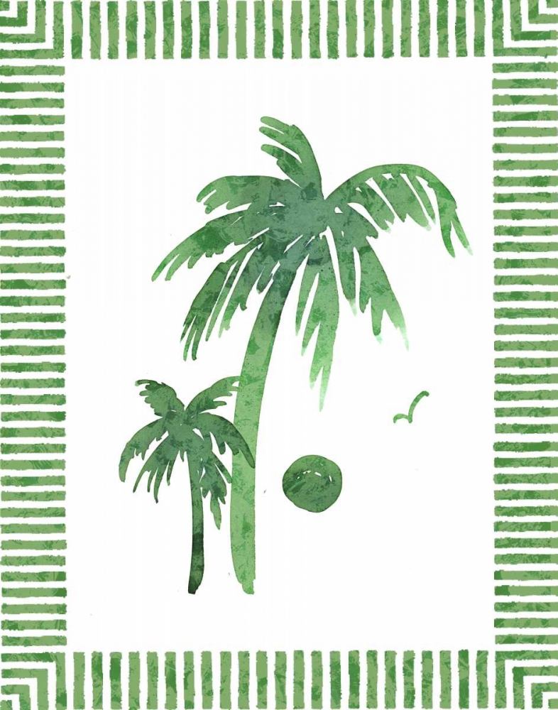 Green Palms II art print by Nicholas Biscardi for $57.95 CAD