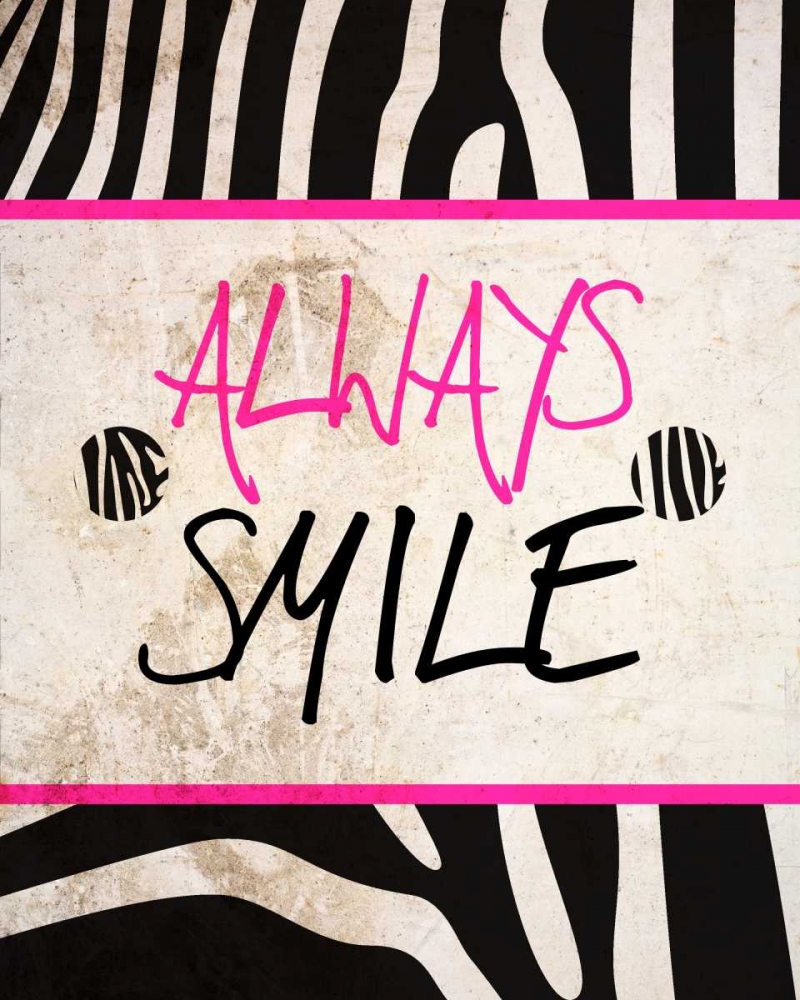 Zebra Sayings I art print by SD Graphics Studio for $57.95 CAD