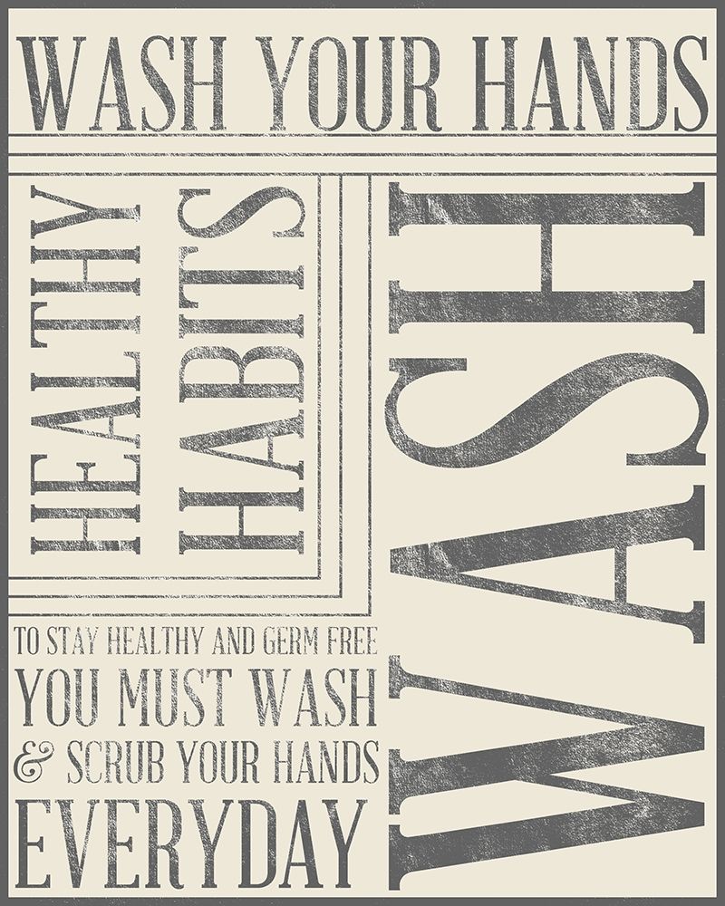 Bath Reminders in Gray III art print by SD Graphics Studio for $57.95 CAD