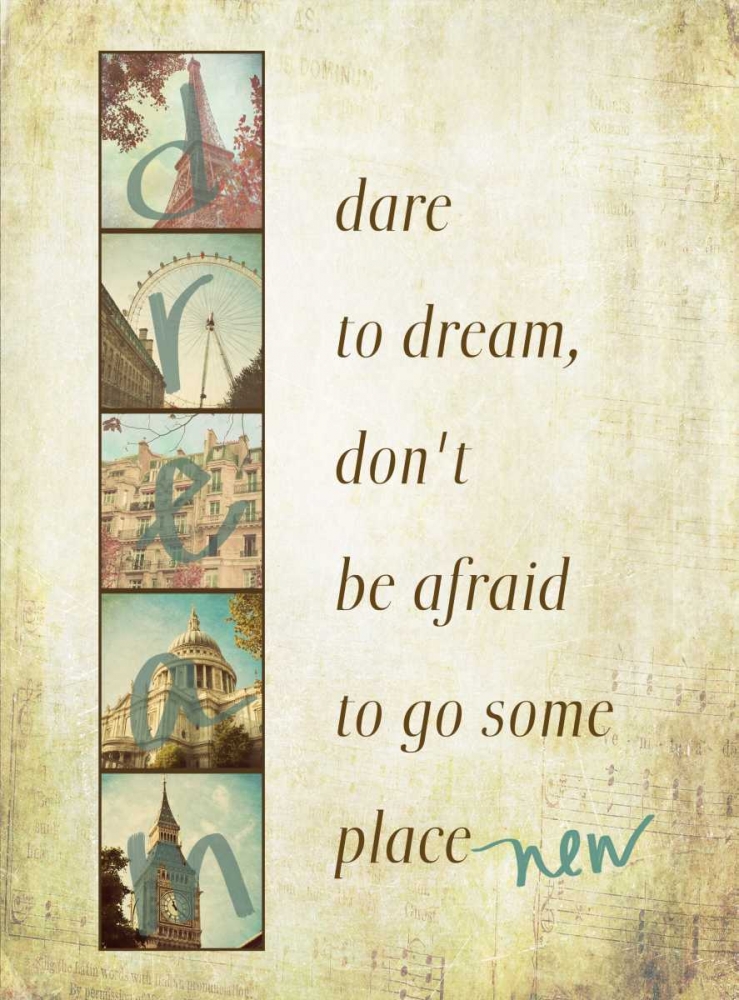 Dare to Dream Border art print by Emily Navas for $57.95 CAD