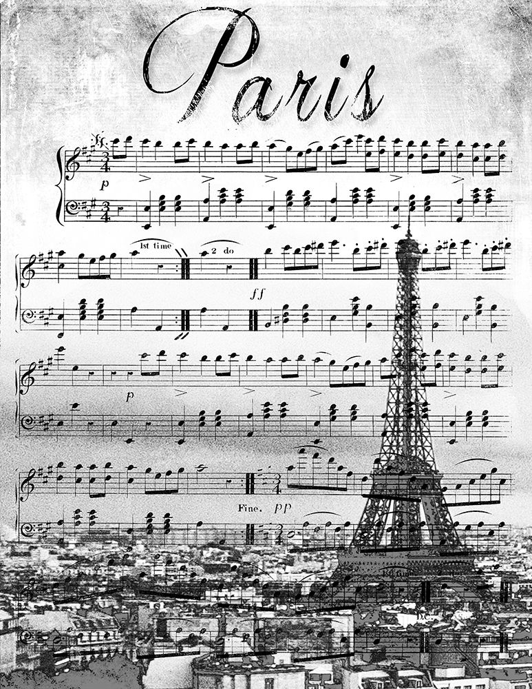 Musical Paris art print by Emily Navas for $57.95 CAD