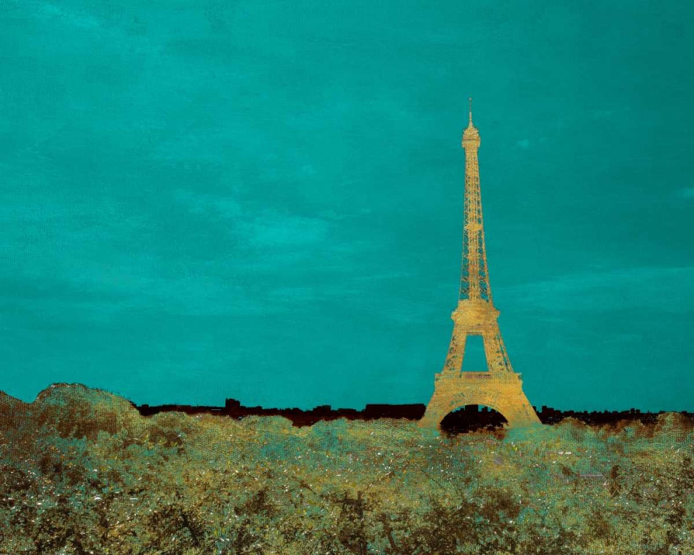 Teal Paris art print by Emily Navas for $57.95 CAD