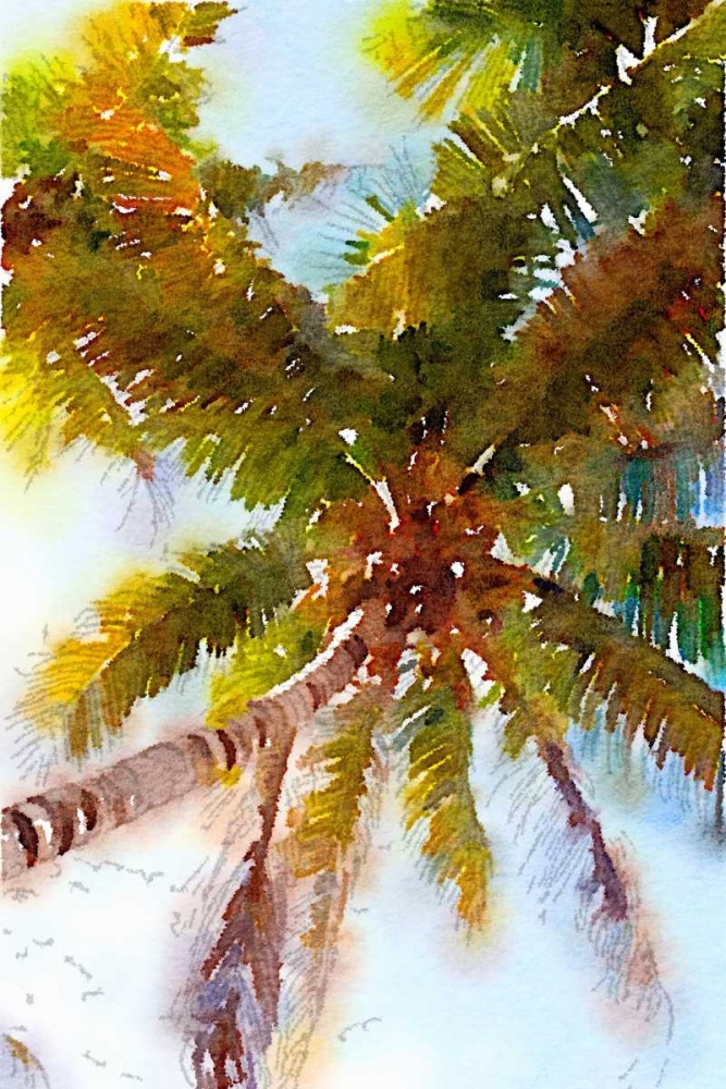 Watercolor Palms II art print by Emily Navas for $57.95 CAD