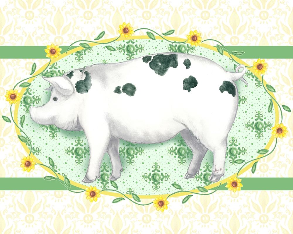 Piggy Wiggy III art print by Andi Metz for $57.95 CAD