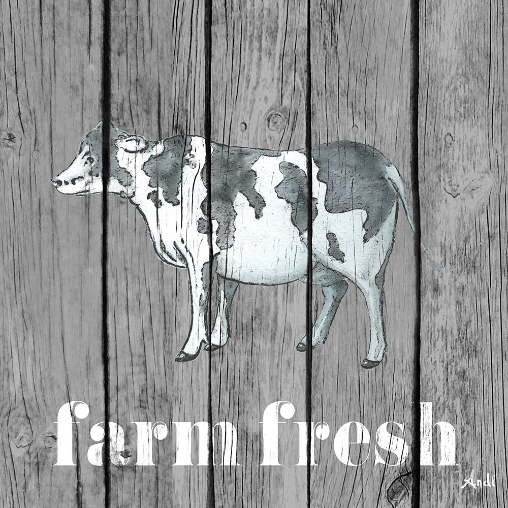 Wood Farm Grey I art print by Andi Metz for $57.95 CAD