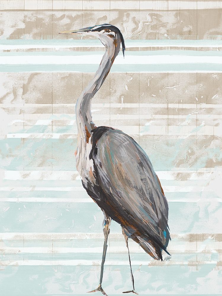 Grey Heron I art print by Julie DeRice for $57.95 CAD