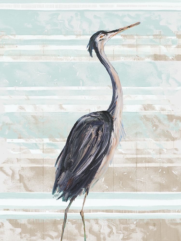 Grey Heron II art print by Julie DeRice for $57.95 CAD