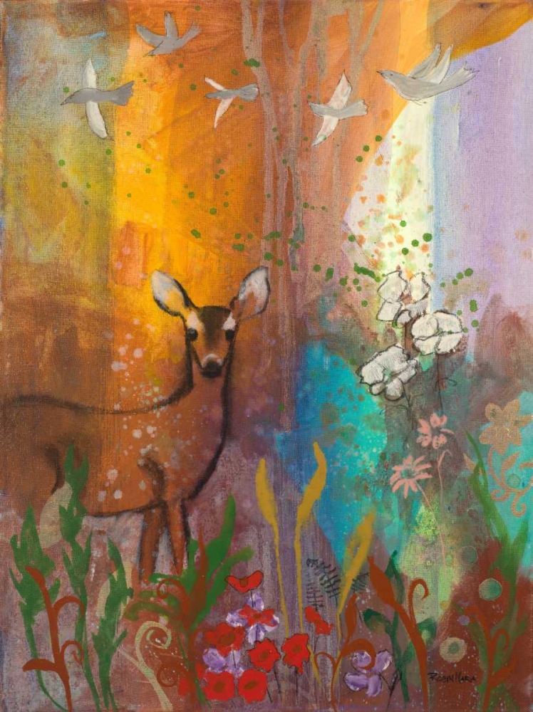 Sun Deer art print by Robin Maria for $57.95 CAD