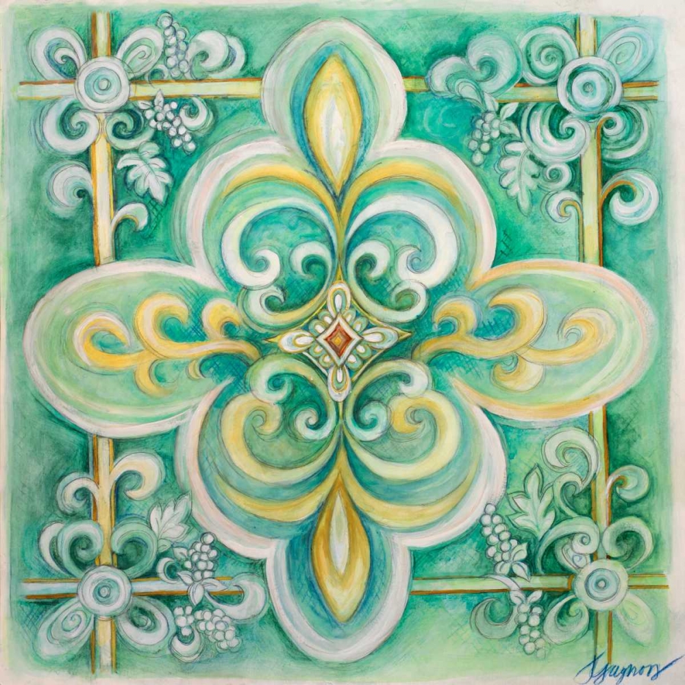 French Medallion III art print by Janice Gaynor for $57.95 CAD
