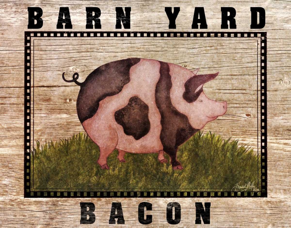 Farm Pig art print by Elizabeth Medley for $57.95 CAD