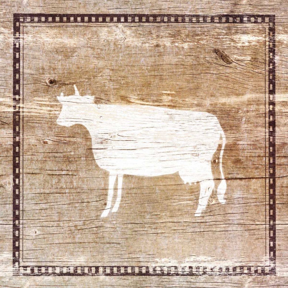 Farm Cow Silhouette art print by Elizabeth Medley for $57.95 CAD