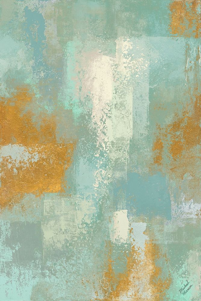 Escape into Teal Abstraction I art print by Michael Marcon for $57.95 CAD