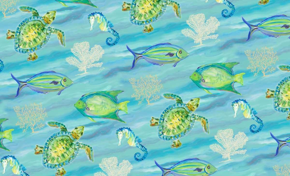 Sealife Rectangle I art print by Julie DeRice for $57.95 CAD