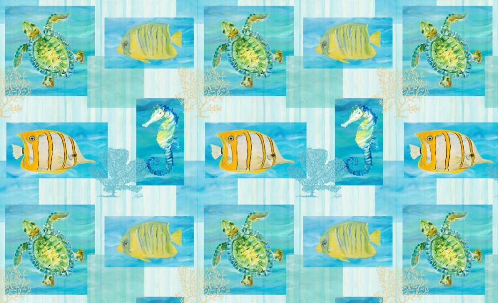 Sealife Rectangle II art print by Julie DeRice for $57.95 CAD