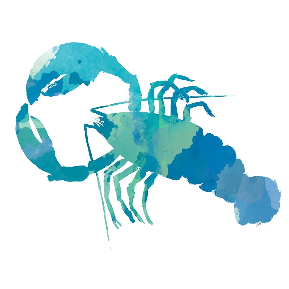 Watercolor Lobster in Teal art print by Julie DeRice for $57.95 CAD