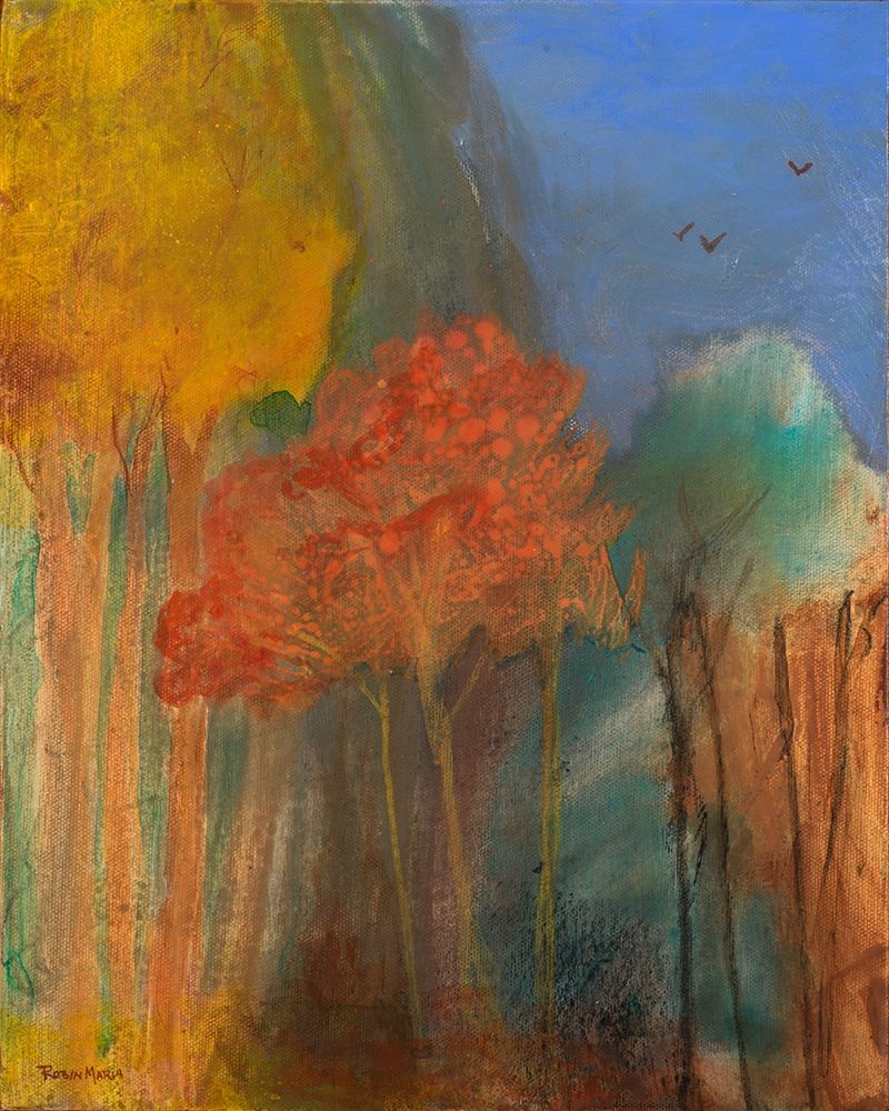 Red Tree art print by Robin Maria for $57.95 CAD