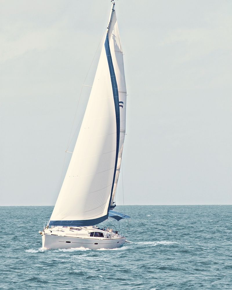 Sailboat in the Ocean art print by Kathy Mansfield for $57.95 CAD