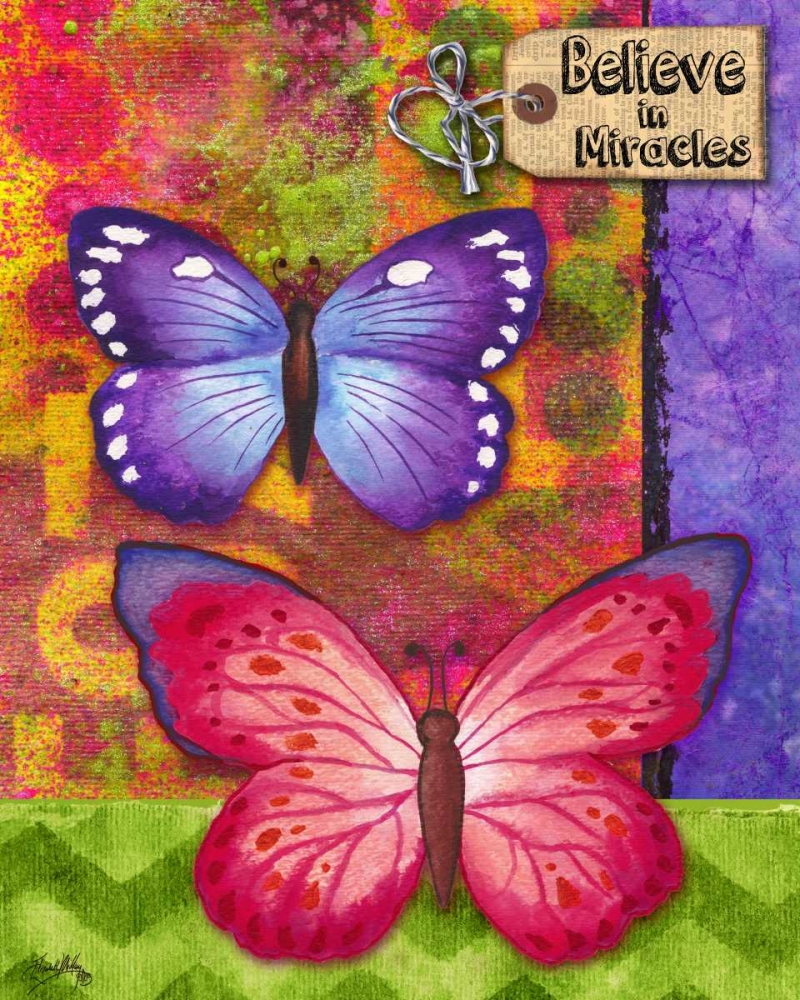 Butterflies Double II art print by Elizabeth Medley for $57.95 CAD