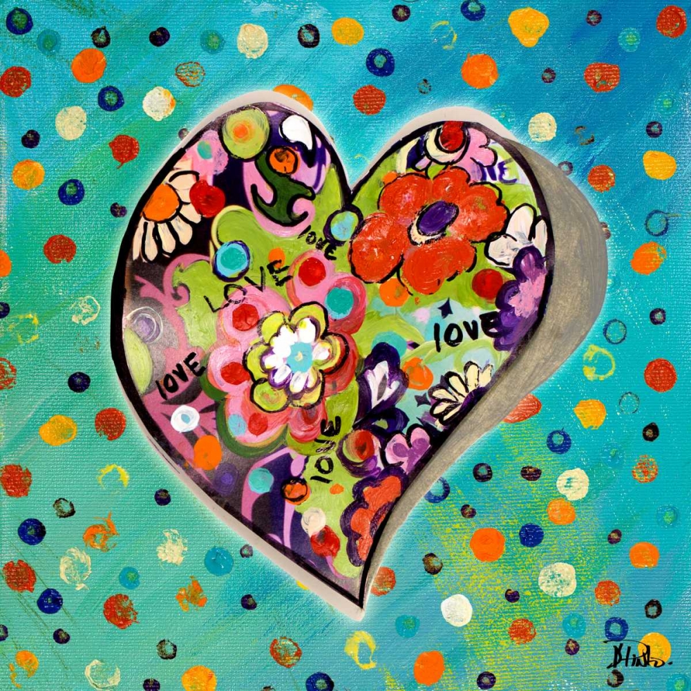 Neon Hearts of Love III art print by Patricia Pinto for $57.95 CAD
