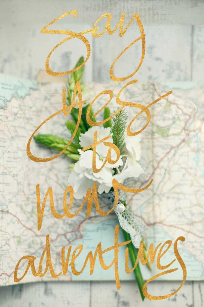 Say Yes To New Adventures art print by Sarah Gardner for $57.95 CAD