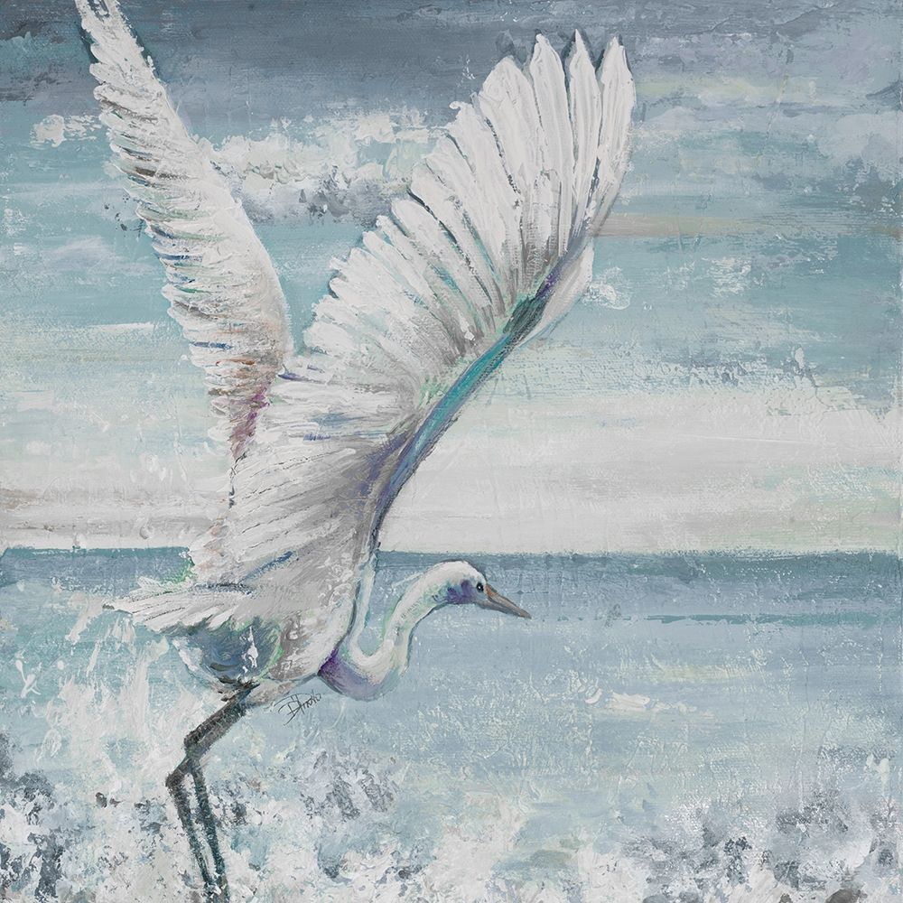 Great Egret Flying art print by Patricia Pinto for $57.95 CAD