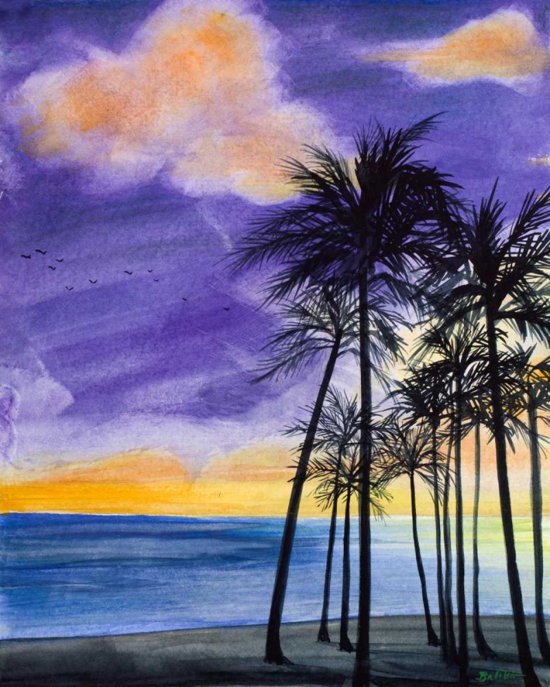 Tropic Nights II art print by Linda Baliko for $57.95 CAD