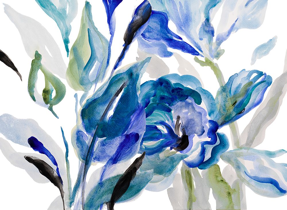 Delicate Blue Garden art print by Lanie Loreth for $57.95 CAD