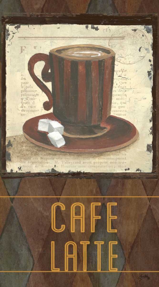 Argyle Coffee I art print by Elizabeth Medley for $57.95 CAD