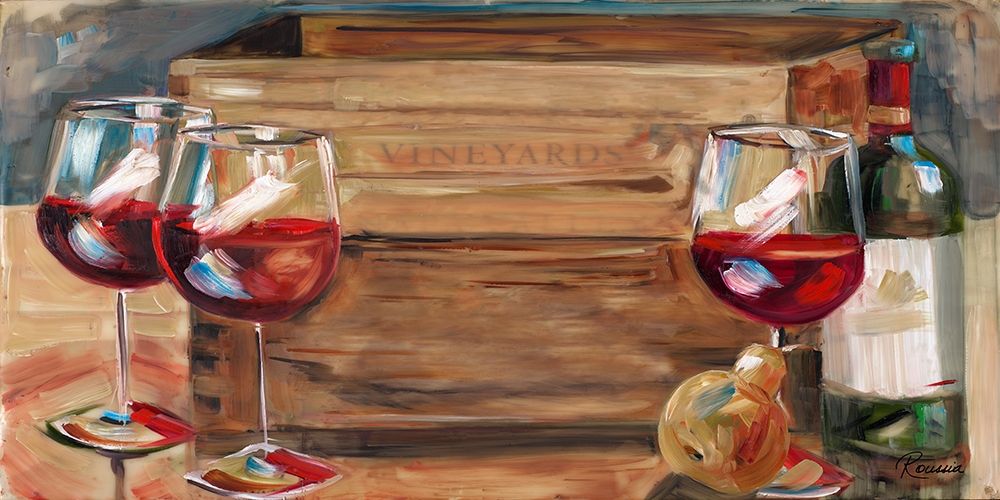 Vineyard Wine art print by Heather A. French-Roussia for $57.95 CAD