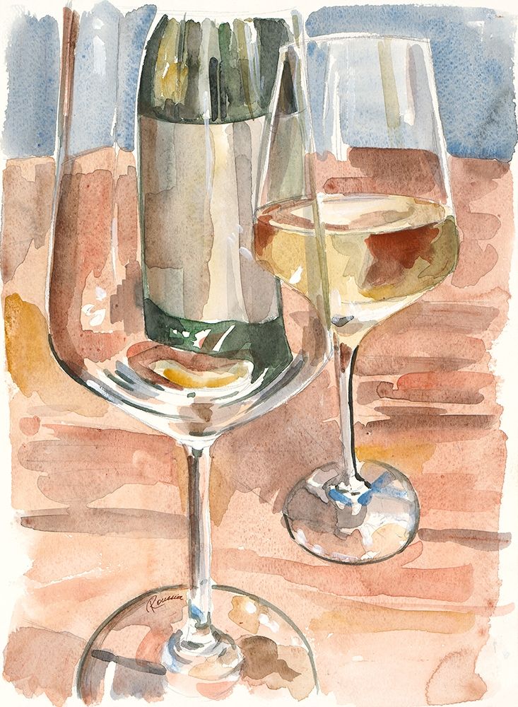 Wine Series I art print by Heather A. French-Roussia for $57.95 CAD