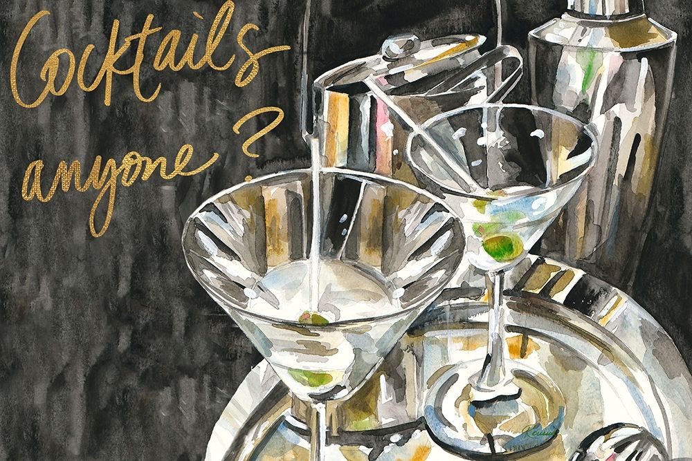 Cocktails Anyone? art print by Heather A. French-Roussia for $57.95 CAD