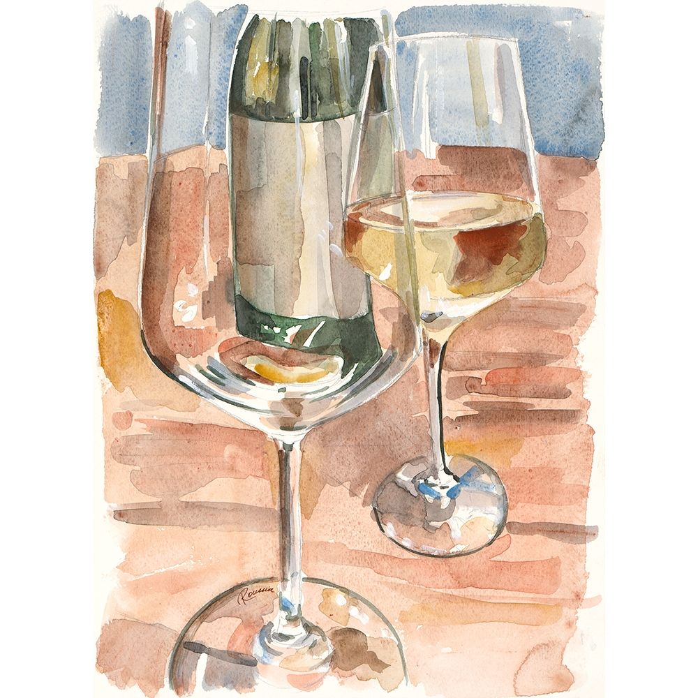 Glass of White art print by Heather A. French-Roussia for $57.95 CAD