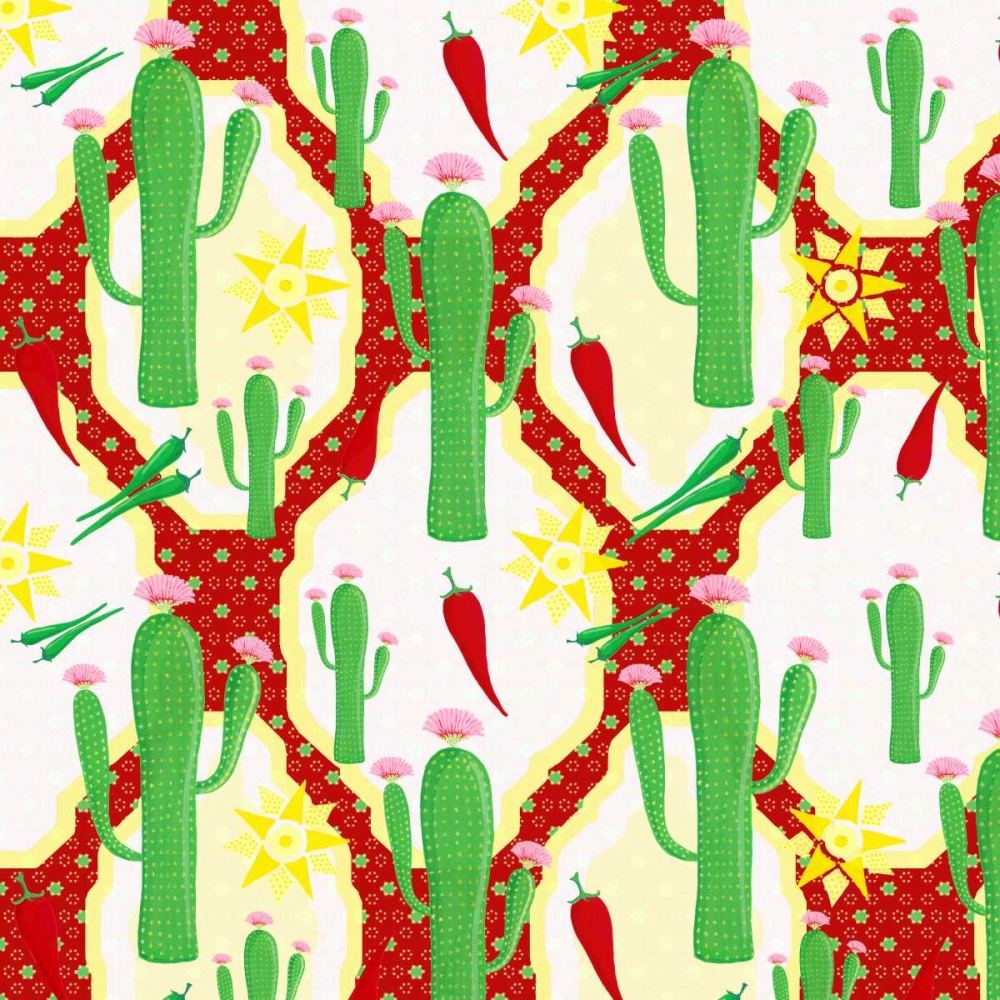 Chili Fiesta Pattern II art print by Andi Metz for $57.95 CAD