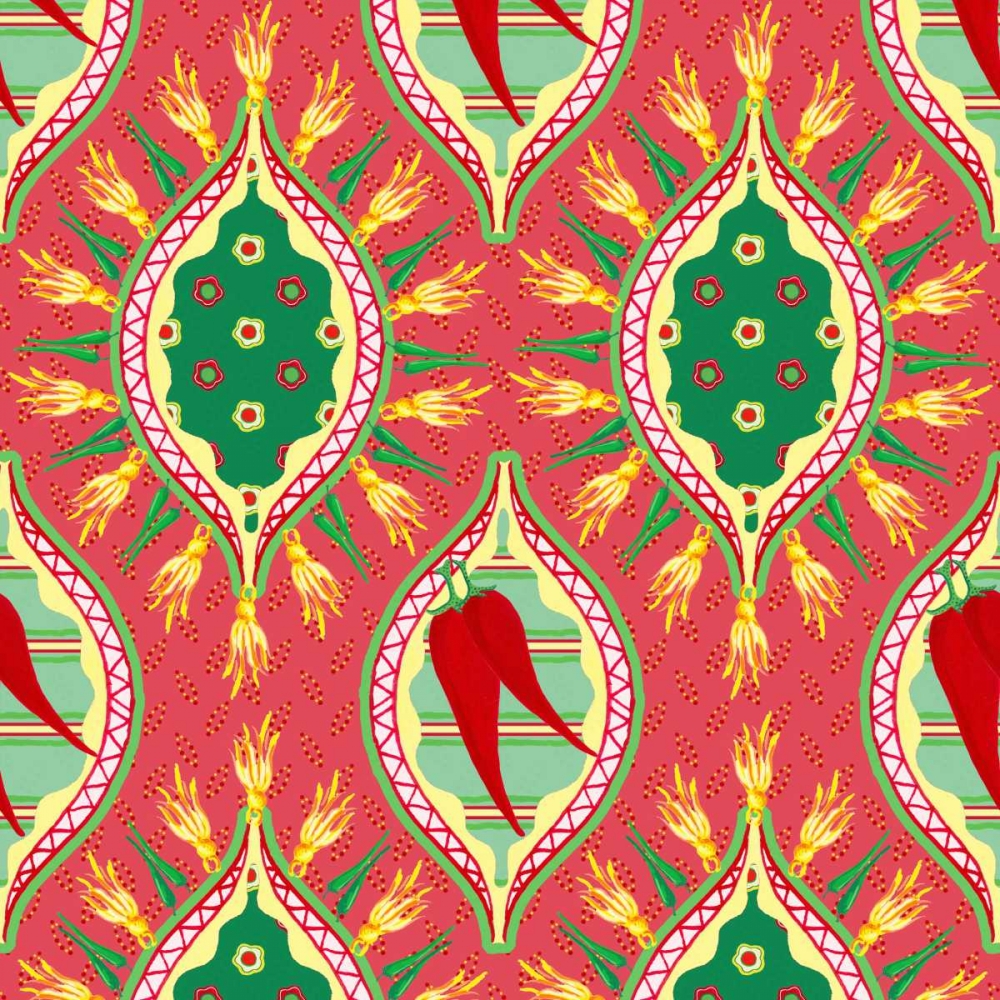 Chili Fiesta Pattern IV art print by Andi Metz for $57.95 CAD