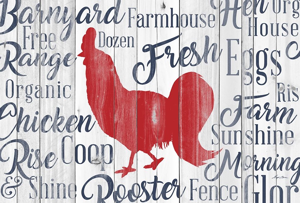 Kitchen Rooster art print by Hugo Edwins for $57.95 CAD