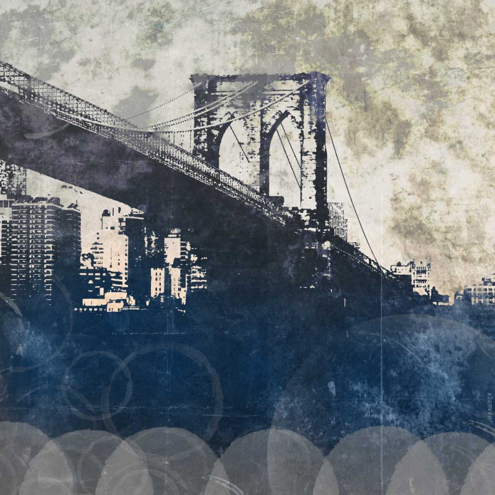 NY Bridge at Dusk I art print by Dan Meneely for $57.95 CAD