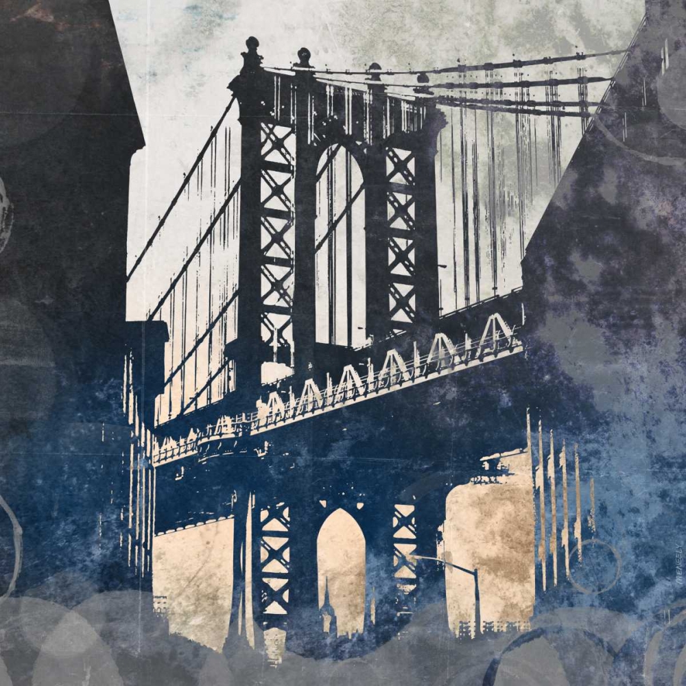 NY Bridge at Dusk II art print by Dan Meneely for $57.95 CAD