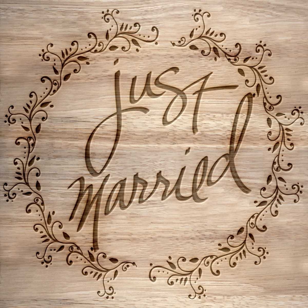 Just Married art print by SD Graphics Studio for $57.95 CAD