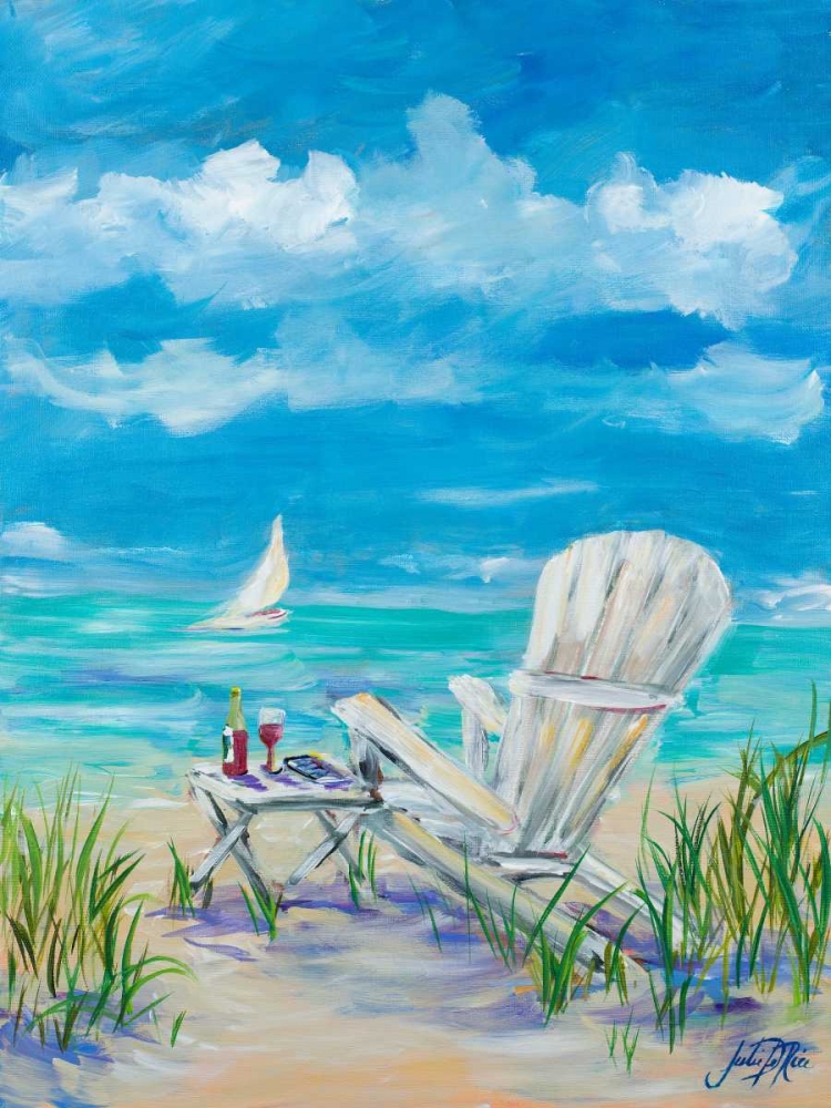 Beach Lounging art print by Julie DeRice for $57.95 CAD