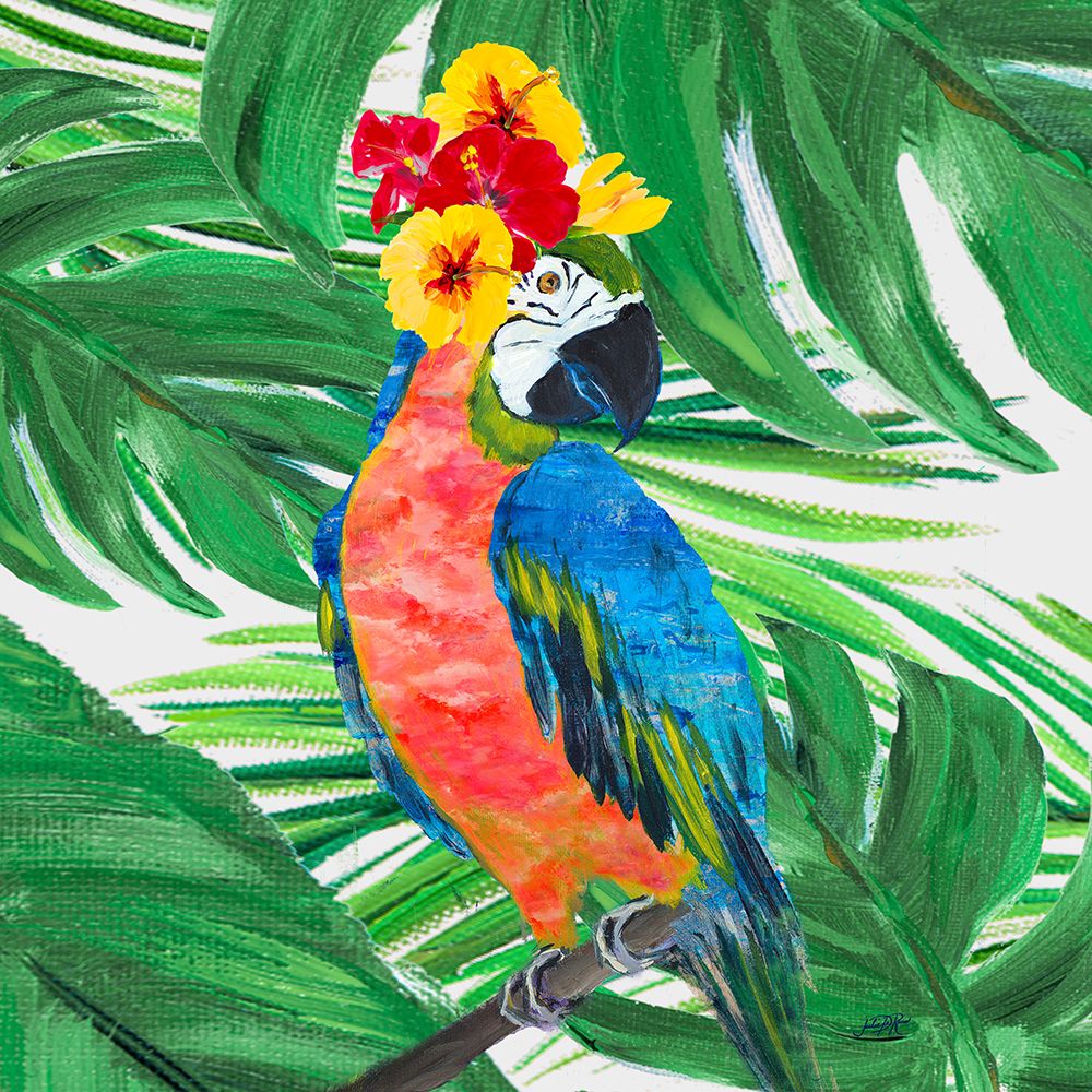 Tropical Island Birds art print by Julie DeRice for $57.95 CAD