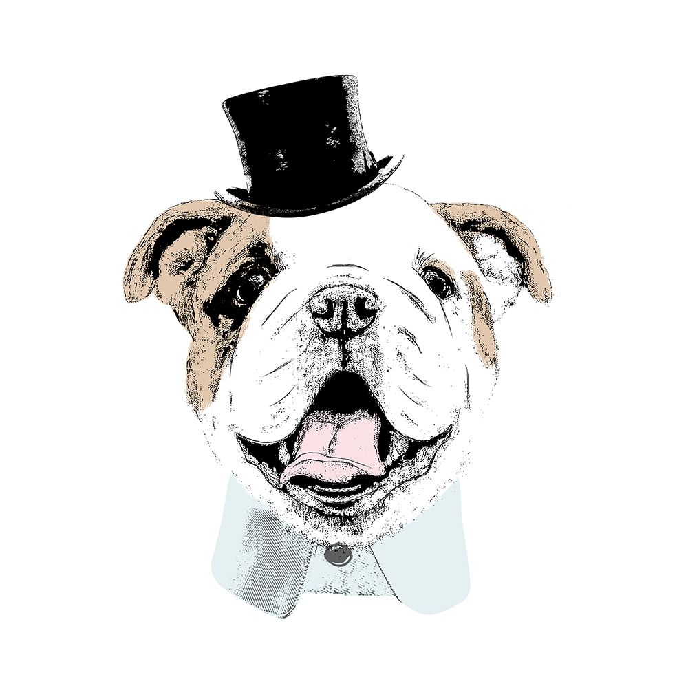 Top Hat Dog art print by SD Graphics Studio for $57.95 CAD