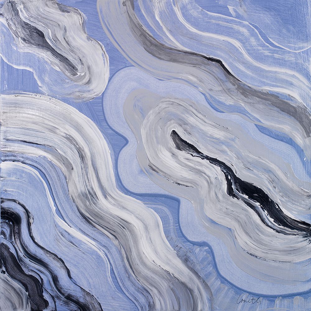 Moody Blue Agate I art print by Lanie Loreth for $57.95 CAD