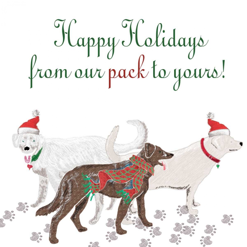 Woof Holiday Pack I art print by Andi Metz for $57.95 CAD