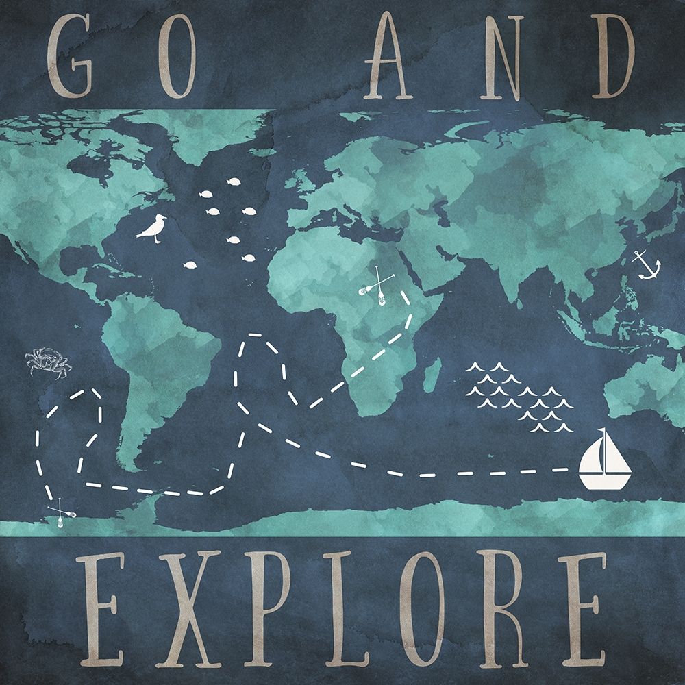 Go and Explore art print by SD Graphics Studio for $57.95 CAD